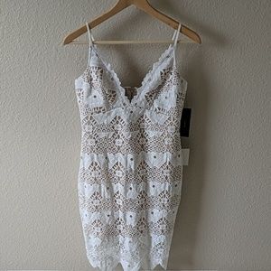 Sway Away White Crochet Lace Dress